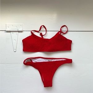 New, SHEIN red bikini, size medium, new with tags